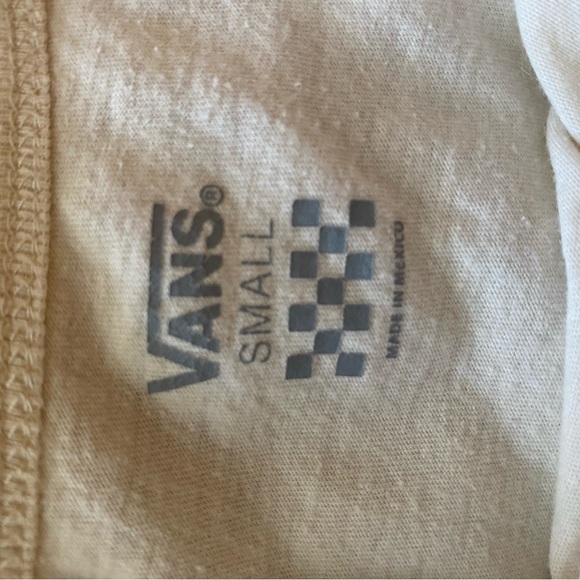 Vans, the green and crème shirts are small the white and green one is medium - Picture 6 of 8